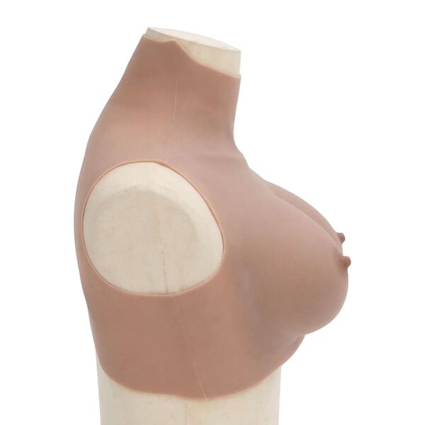 vidaXL Silikonski prsni ko&scaron; s grudima preplanuli E ko&scaron;arice