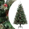 vidaXL Božićno drvce sa &scaron;i&scaron;kama zeleno 150 cm PVC i PE
