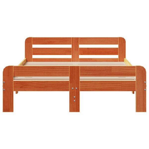 vidaXL Okvir kreveta bez madraca vo&scaron;tano smeđi 120x200 cm od borovine