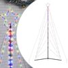vidaXL LED božićno drvce 615 LED &scaron;arenih 404,5 cm