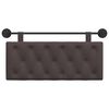 vidaXL Držeće uzglavlje Zidne Tamno smeđa 110 x 55 x 7 cm tkanina