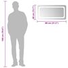 vidaXL LED kupaonsko ogledalo 80x40 cm