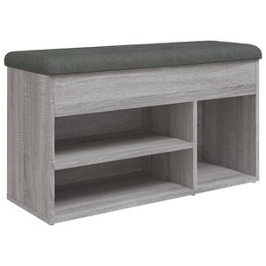 vidaXL Klupa za cipele boja hrasta 82 x 32 x 45,5 cm konstruirano drvo