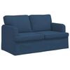 vidaXL Sofa 120cm 2 pcs Plava Metal