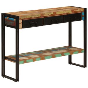 vidaXL Konzolni stol 110 x 30 x 76 cm od masivnog obnovljenog drva