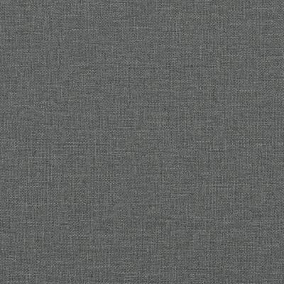 vidaXL Dvosjed na razvlačenje od tkanine s tabureom tamnosivi