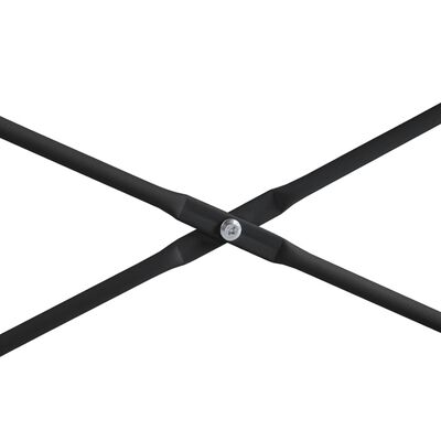 vidaXL Stol za računalo crni i boja hrasta 110x72x70 cm od iverice