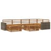vidaXL Set vanjskih sofa 7 kom. Prirodna