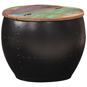 vidaXL Stolić za kavu 53 x 43 cm od masivnog obnovljenog drva