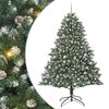 vidaXL Umjetno božićno drvce Zelena 210 cm PVC, Plastika i Čelik