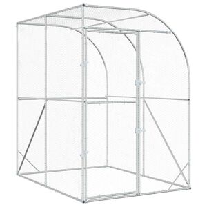 vidaXL Koko&scaron;injac Srebrna 200 x 200 x 215 cm Pocinčani čelik