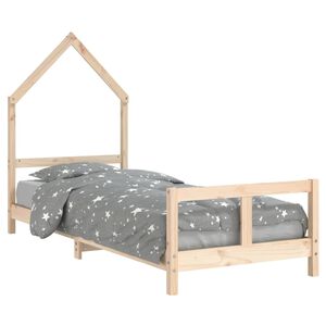 vidaXL Okvir za dječji krevet 80 x 200 cm od masivne borovine