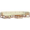 vidaXL Set vanjskih sofa s jastukom 8 pcs Prirodna i krem