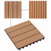 vidaXL Pločice za decking 11 pcs Tikovina 30 x 30 cm