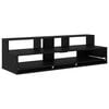 vidaXL Studio radni stol Crni hrast 152 x 42,5 x 36 cm