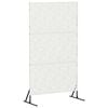 vidaXL Zaslon za privatnost 100 x 50 x 180 cm Čelik Bijela