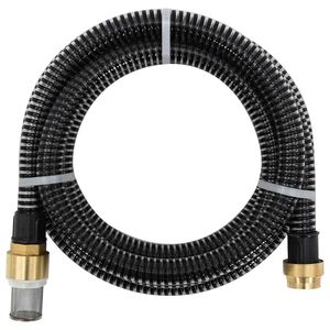 vidaXL Usisno crijevo s mjedenim priključcima crno 1,1 " 3 m PVC