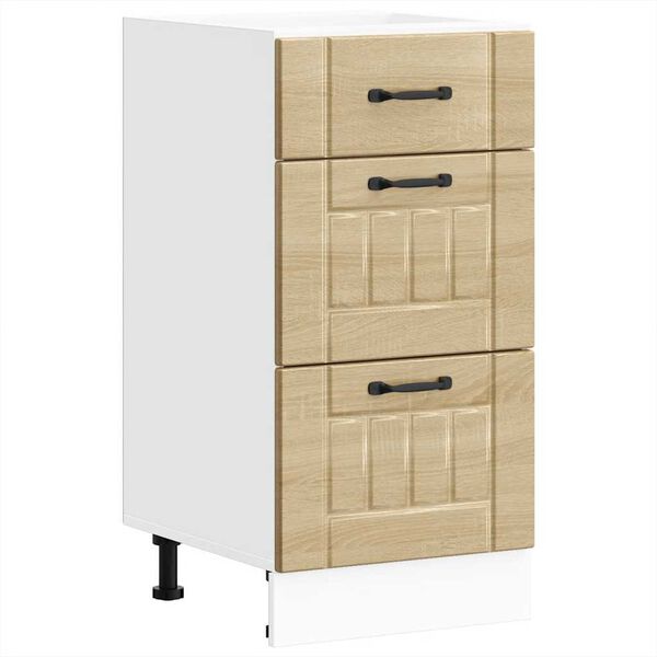 vidaXL Donji kuhinjski ormarić Lucca boja hrasta konstruirano drvo