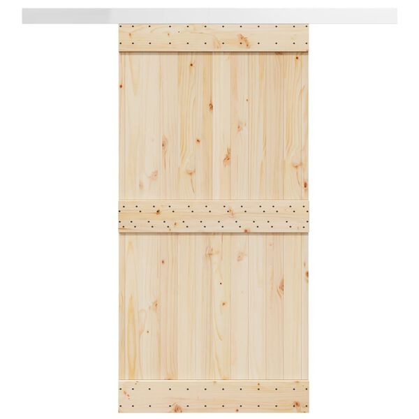 vidaXL Pribor za klizna vrata 200 cm od aluminijske legure srebrna