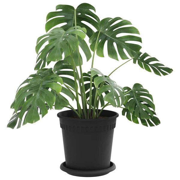 vidaXL Saksije za biljke 24 pcs Crna &Oslash; 17 x 14 cm Plastika