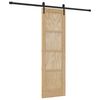 vidaXL Klizna vrata ORKDAL Prirodna 61 x 198,5 cm Masivna borovina