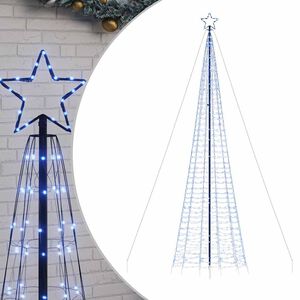 vidaXL LED božićno drvce sa &scaron;iljcima 1534 LED plavo 500 cm
