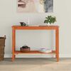 vidaXL Konzolna stolica Vosak Smeđa 110 x 40 x 80 cm Masivna borovina