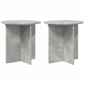 vidaXL Stalak za biljke 2 kom. Betonska siva 40 x 40 x 40 cm