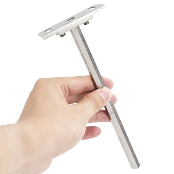 vidaXL Plutajući nosači za police 12 kom nevidljivi ugljični čelik