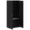 vidaXL Highboard Crni hrast 80 x 39 x 178 cm Konstruirano drvo