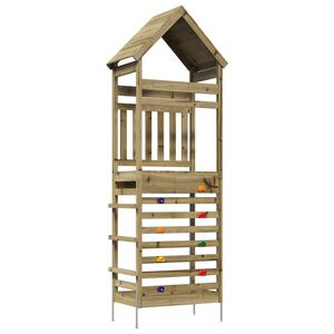 vidaXL Vanjski Igrački Toranj Prirodna 53 x 85 x 264 cm