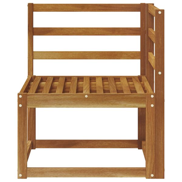 vidaXL Vanjski kutni kauč Čvrsto drvo akacije Prirodna 63 x 63 x 73 cm