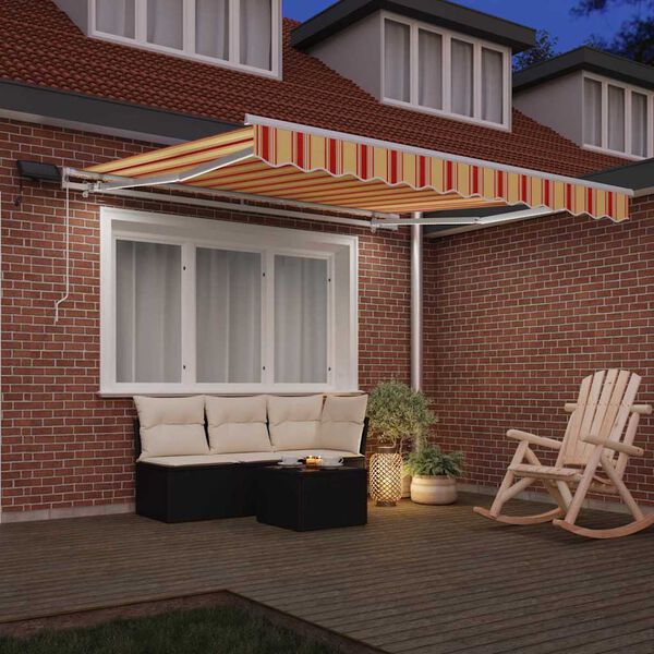 vidaXL Skrovita tenda s 350 x 250 cm tkanina