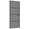 vidaXL Unutarnja vrata 83 x 201,5 cm Kaljeno Staklo i Aluminij