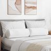 vidaXL Valjkasti jastučići 2 pcs Bijelo Ø 25 x 70 cm tkanina