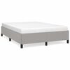 vidaXL Okvir za krevet bez madraca svjetlosivi 140 x 190 cm od tkanine