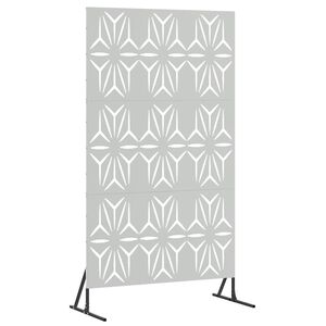 vidaXL Zaslon za privatnost 100 x 50 x 180 cm Pocinčani čelik Srebrna