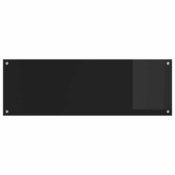 vidaXL Kuhinjski za&scaron;tita Crna 120 x 40 x 0,6 cm