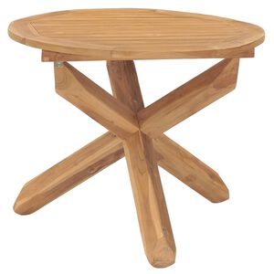 vidaXL Vrtni stol &Oslash;109x74 cm Masivno tikovino