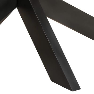 vidaXL Blagovaonski stol ovalni 200 x 100 x 75 cm od grubog drva manga