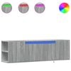 vidaXL Zidni TV ormarić s LED svjetlima boja hrasta 135x31x39,5 cm