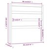 vidaXL Uzglavlje za krevet crno 96 x 4 x 100 cm od masivne borovine