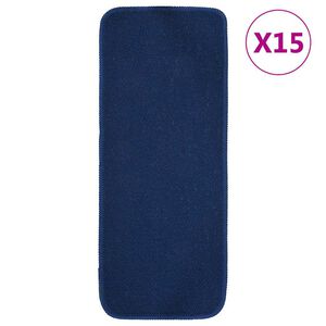 vidaXL Protuklizni otirači za stepenice 15 kom 60 x 25 cm modri