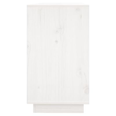 vidaXL Komoda bijela 111 x 34 x 60 cm od masivne borovine