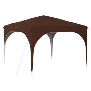 vidaXL Rastezljivi &scaron;ator za zabave 290 x 290 x 245 cm Smeđa