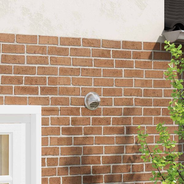 vidaXL Pokrov ventilacije 2 pcs Srebrno 80 mm Nehrđajući čelik