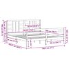 vidaXL Okvir kreveta s uzglavljem veliki bračni od masivnog drva