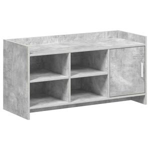 vidaXL Ormar za cipele s pohranom Betonska siva 100 x 39,5 x 51 cm