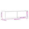 vidaXL Zidni TV ormarić LED smeđa boja hrasta 140x31x38 cm