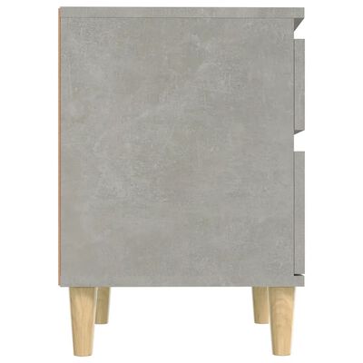 vidaXL Noćni ormarić siva boja betona 40x35x50 cm